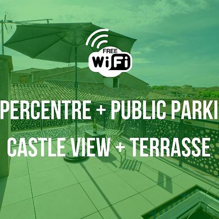 カルカソンヌMon Toit Carcassonnais •Hypercentre •Terrasse •Vueアパートメント エクステリア 写真